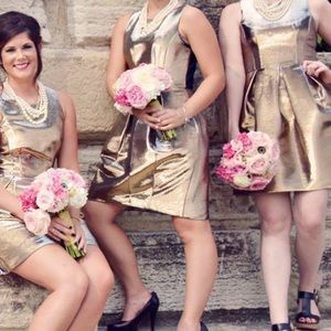 Black and gold dress